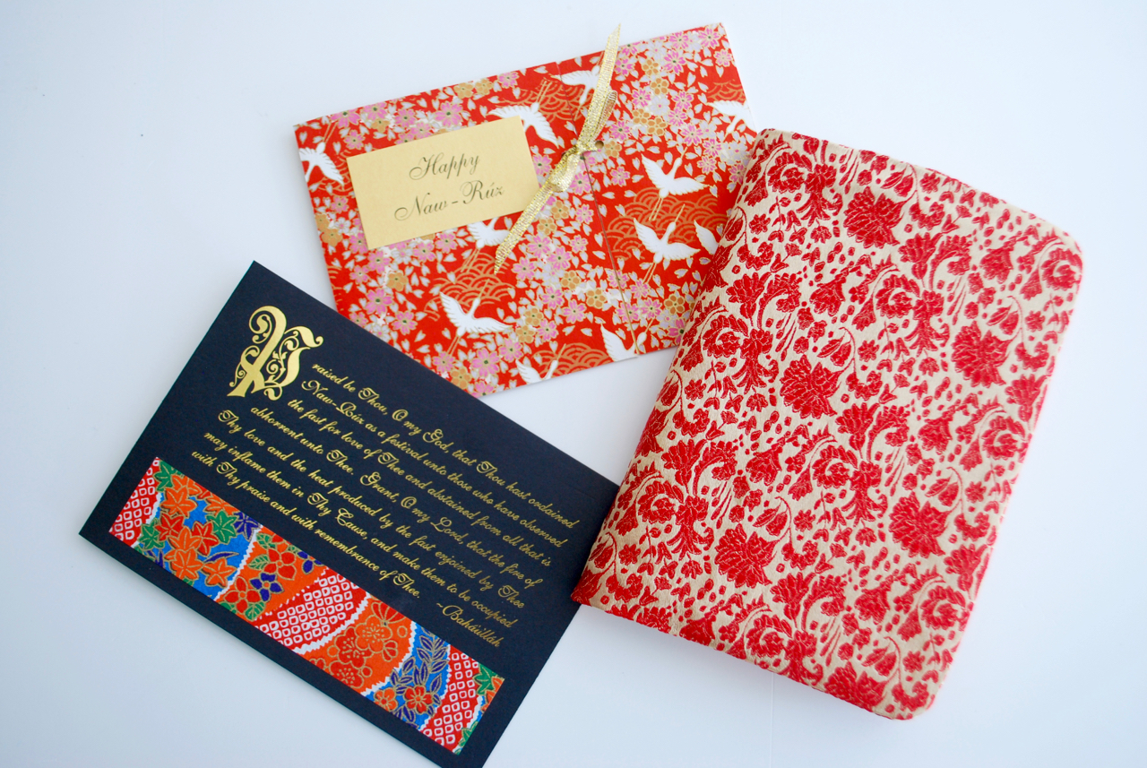 Nawruz cards with prayer book cover